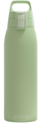 Sigg Shield Therm One Edelstahl-Trinkflasche 1 l, Öko-Grün, 6021.60