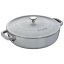 Christera casserole, sauté pan with self-sealing lid 28 cm/3,7l grey