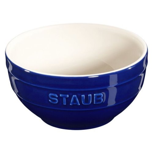 Staub ceramic round bowl 14 cm/0,7 l dark blue, 40511-813