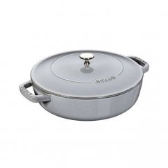 Christera casserole, sauté pan with self-sealing lid 28 cm/3,7l grey