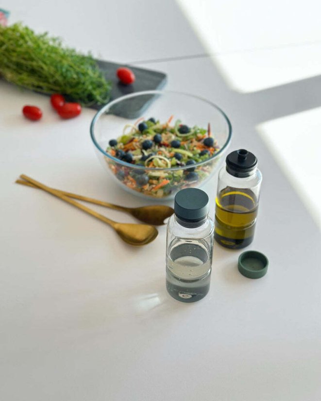 CrushGrind Billund glass jar for oil and vinegar 0,26 l, blueberry, 085201-0094