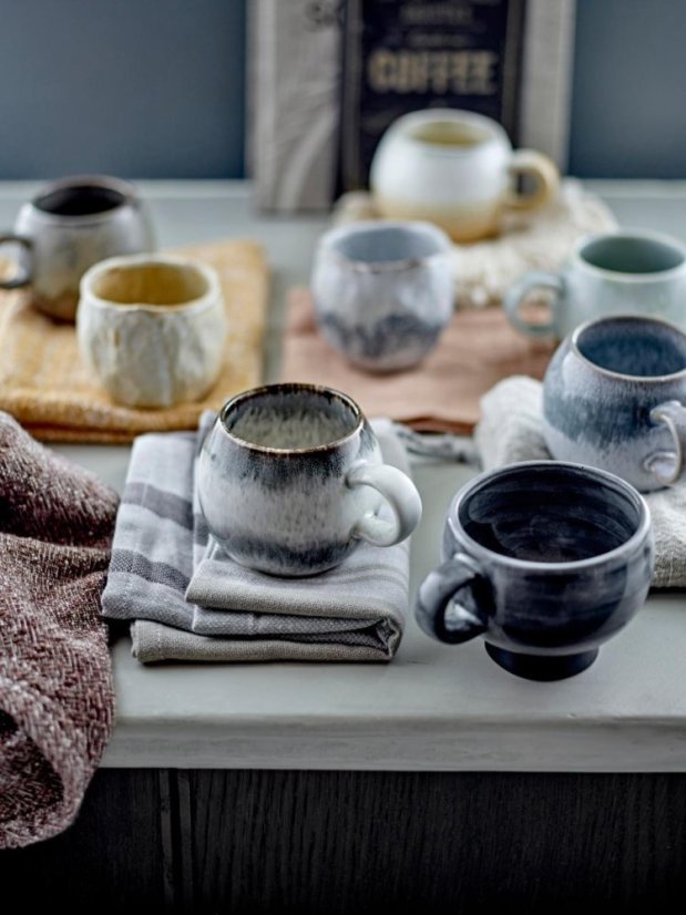 Bloomingville Paula stoneware mug 275 ml, grey, 82057619