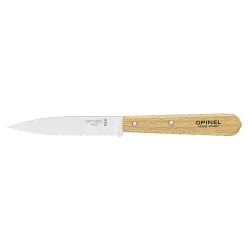 Opinel Les Essentiels N°113 serrated paring knife 10 cm, natural, 001918