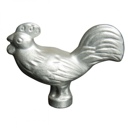 Staub metal handle for lid, cock shape, 1190104