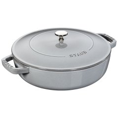 Christera casserole, sauté pan with self-sealing lid 28 cm/3,7l grey