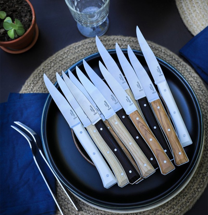 Opinel Facette cutlery knife set, 4 pcs, mix of colours, 002568