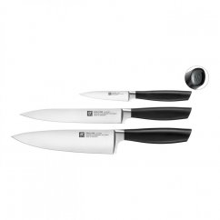 Zwilling All Star 3er-Set Messer, Kochmesser 20 cm, Aufschnittmesser 20 cm und Spießmesser 10 cm, 33760-003