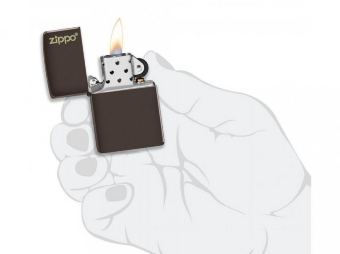 Zippo 26911 Brown Zippo Logo