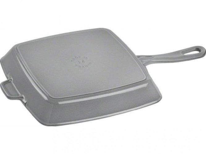 Staub American cast iron grill pan, grey, 30 cm