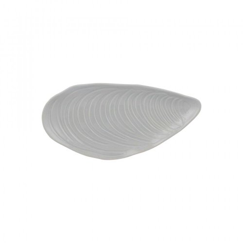 Mason Cash Nautical serving plate medium shell, grey, 2002.159