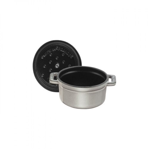 Staub Cocotte round pot 12 cm/0,4 l grey, 1101218