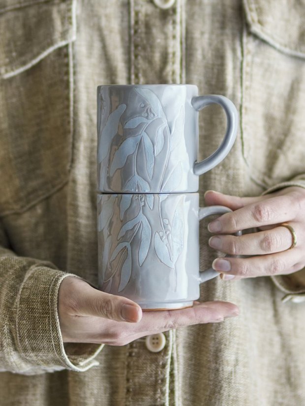 Aurora Mug, Grey, Stoneware - 82061327