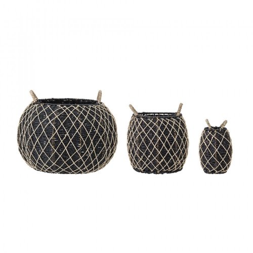 Karia Basket, Black, Seagrass - 82051749
