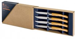 Opinel Table Chic set of 4 steak knives, olive, 002481