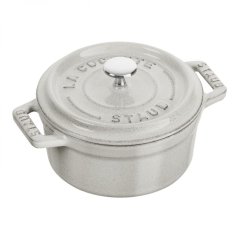 Staub Cocotte Mini-Topf rund 10 cm/0,25 l, weißer Trüffel, 11010107