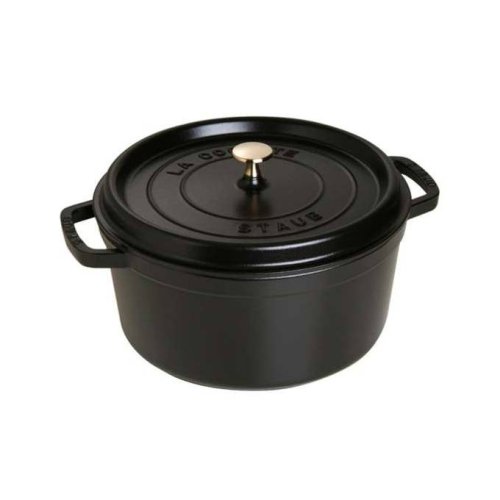 STAUB Cocotte pot round 22 cm/2,6l black