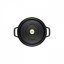 Staub Cocotte round pot 14 cm/0,8 l black, 1101425