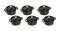 Staub Cocotte Sada 6 kusov mini hrncov okrúhlych 10 cm/0,25 l čierna, 19501025
