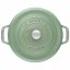 Staub Cocotte hrniec okrúhly 28 cm/6,7 l šalviovo zelený, 11028115