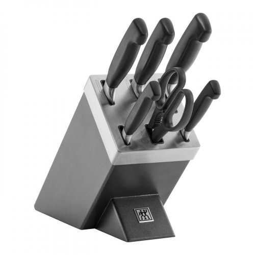Zwilling Four Star self-sharpening knife block 7 pcs, anthracite, 35148-507