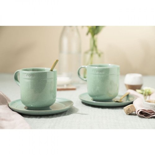 Staub ceramic mug 12 cm/0,35 l, sage green, 40508-186
