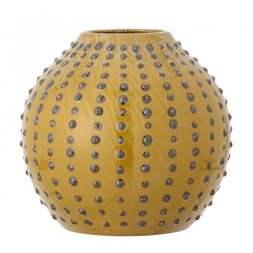 Toofan Vase, Yellow, Stoneware - 82057516