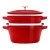 Staub Cocotte 2 piece set of cast iron pots and pans 24 cm, cherry, 14562406