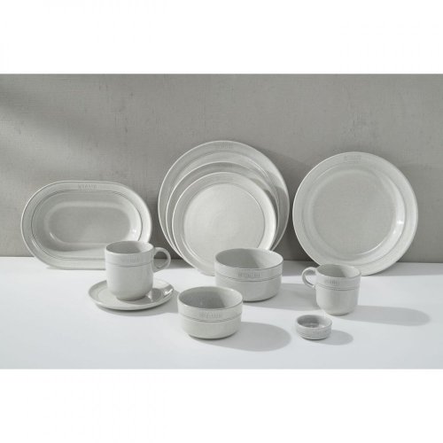 Keramický tanier Staub 26 cm, biely hľuzovkový, 40508-028