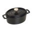 Staub Cocotte pot oval 15 cm/0,6 l black, 1101525