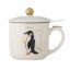 Bloomingville Valentin stoneware mug with sieve and lid 300 ml, gold, 82062567