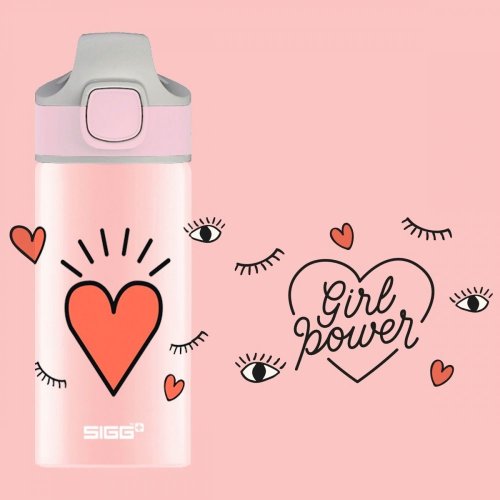 Sigg Miracle Baby Trinkflasche 400 ml, Girl Power, 8730.20