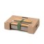 Black+Blum snack box with bamboo lid 0,9 l, olive, BAM-SB010