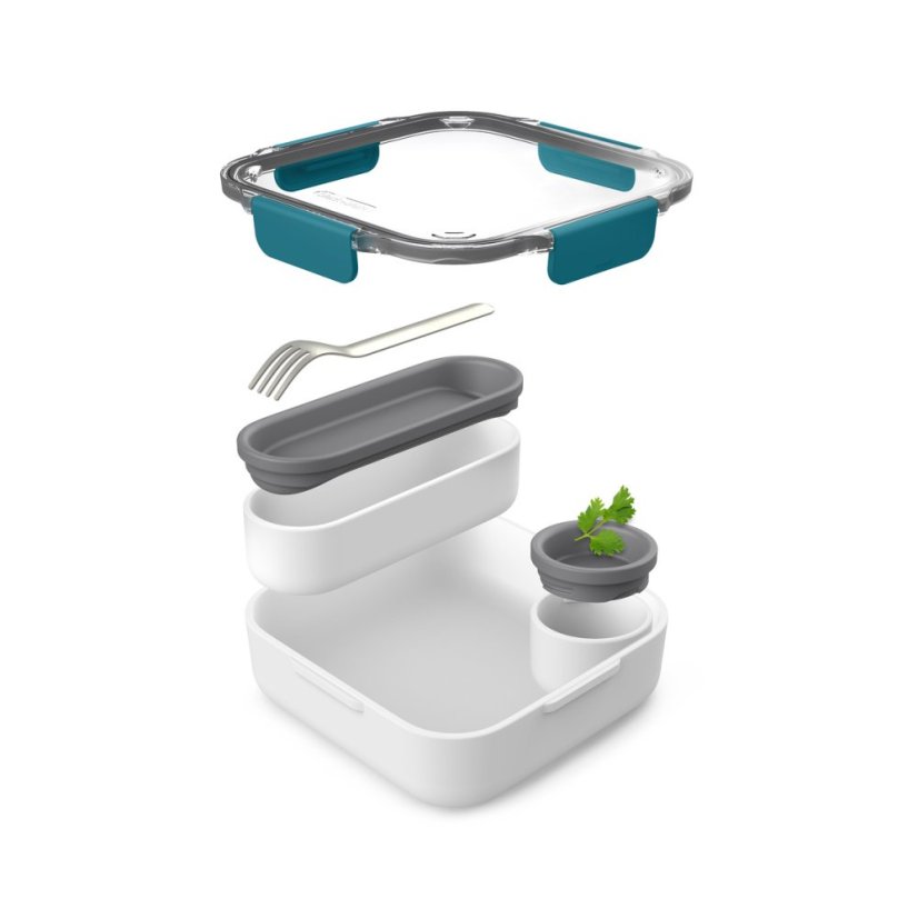 Black+Blum Original snack box with fork 1 l, ocean, BAO-BA005
