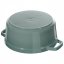 Staub Cocotte pot round 24 cm/3,8 l eucalyptus, 11024121