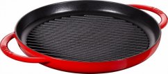 Staub Cast iron grill pan round 22 cm, cherry