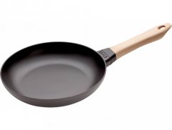 STAUB Frying pan 26 cm wooden handle black