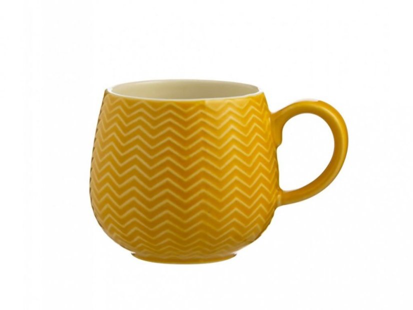 Mason Cash Chevron mug 350 ml, ochre, 2002.142