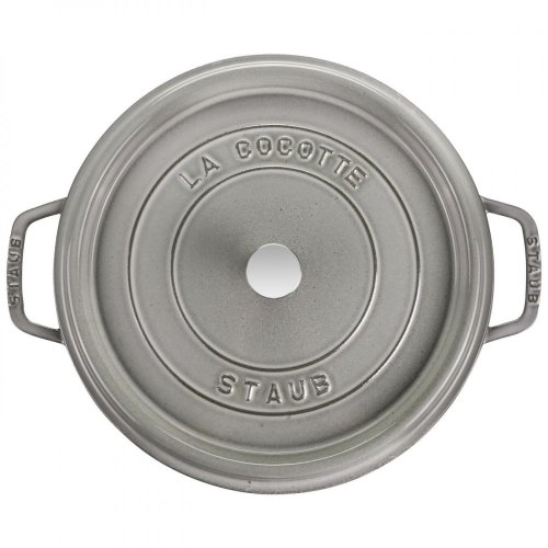Staub Cocotte pot round 30 cm/8,35 l grey, 1103018