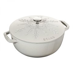 Staub Spezial Cocotte Topf 24 cm/3,6 l weißer Trüffel, 112824107