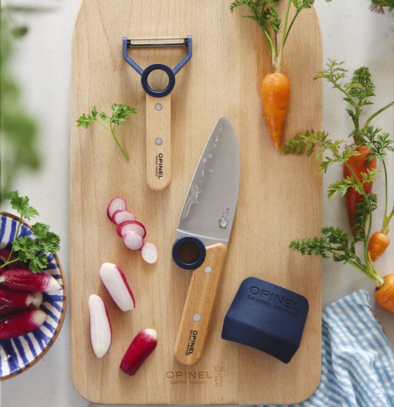 Opinel Le Petit Chef Kids Chef Set, blue, 002605
