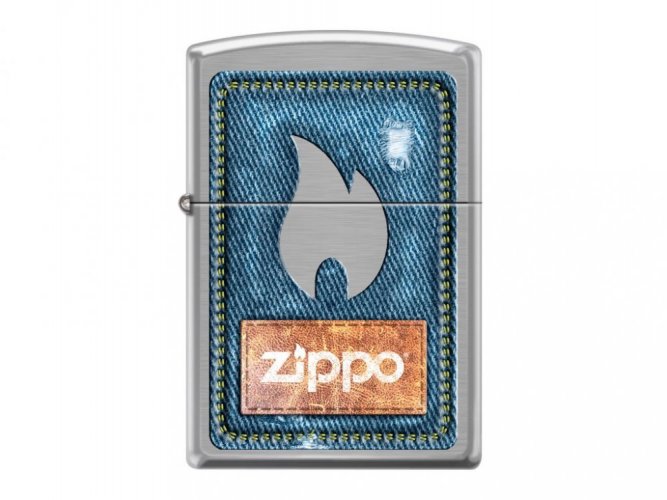 Zippo 21930 Denim Zippo And Flame
