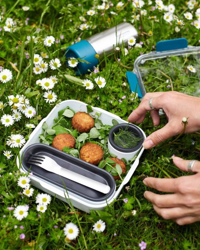 Black+Blum Original snack box with fork 1 l, ocean, BAO-BA005