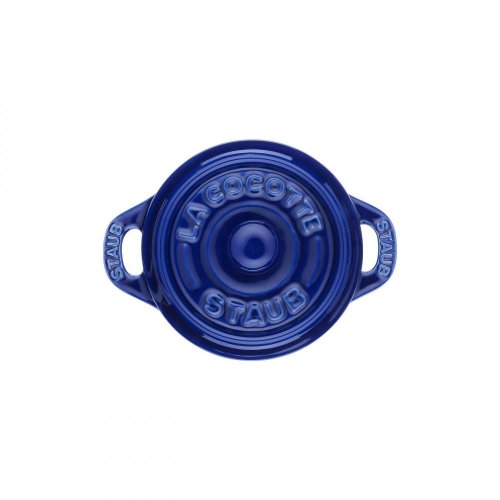 Staub Cocotte Mini hrniec okrúhly 0,2 l keramický modrý, 40510-786