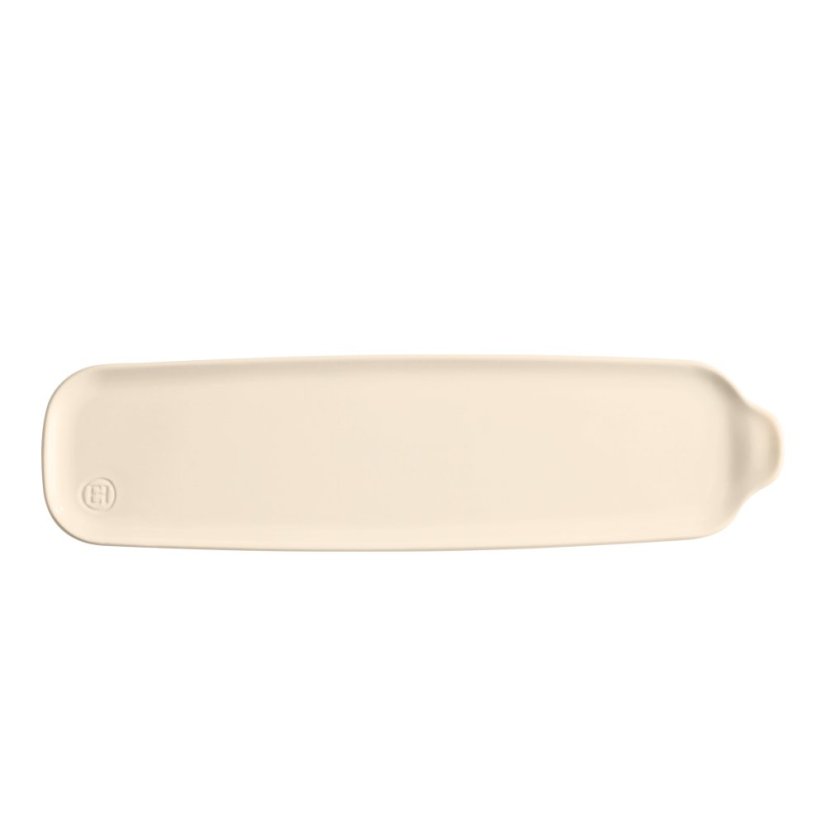 Emile Henry Aperitivo Serviertablett 42 x 11 cm, elfenbeinfarben, 025003