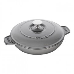 Staub baking dish with lid round 20 cm/0,75 l grey, 40509-578