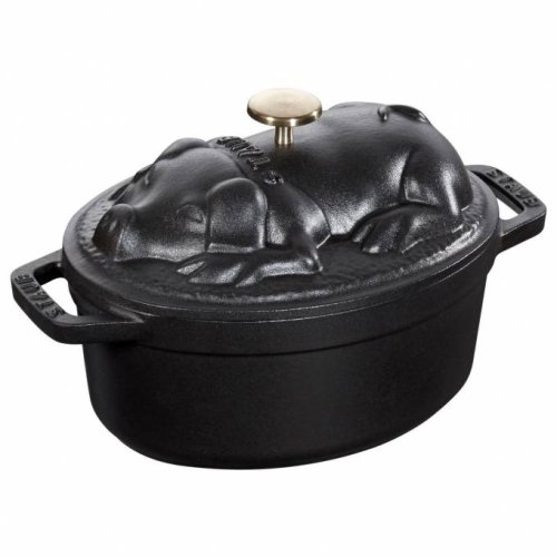 Staub Cocotte pig-shaped pot 17 cm/1 l black, 1121725