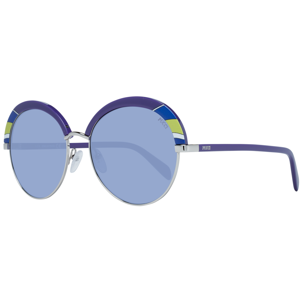 Emilio Pucci Purple Square Ladies Sunglasses EP0102 92W 57 