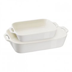 Staub ceramic baking bowls, 2 pcs, white, 40511-921