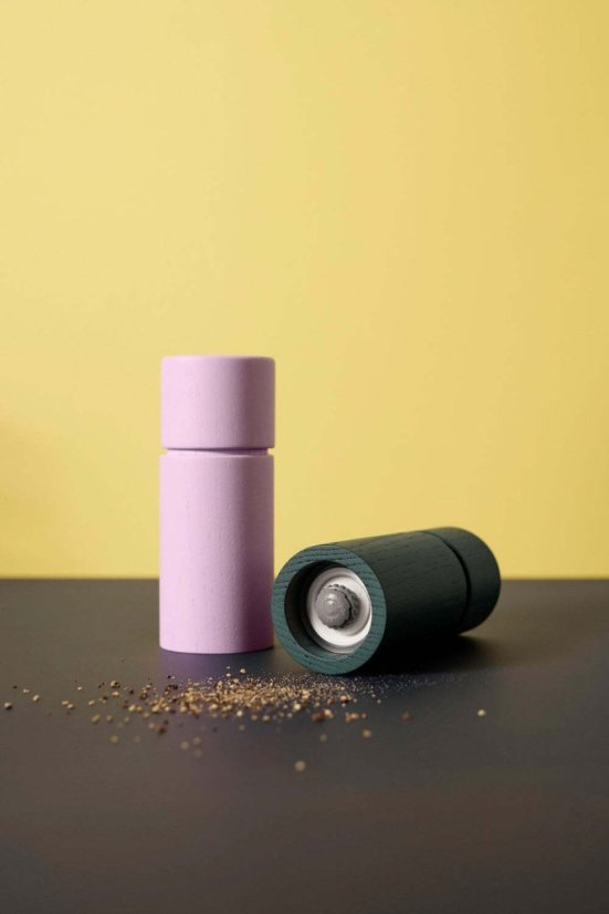CrushGrind Bergen wooden spice grinder 12 cm, racing green, 070375-0028