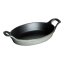 Staub Mini cast iron baking dish oval 15 cm, grey, 40509-545